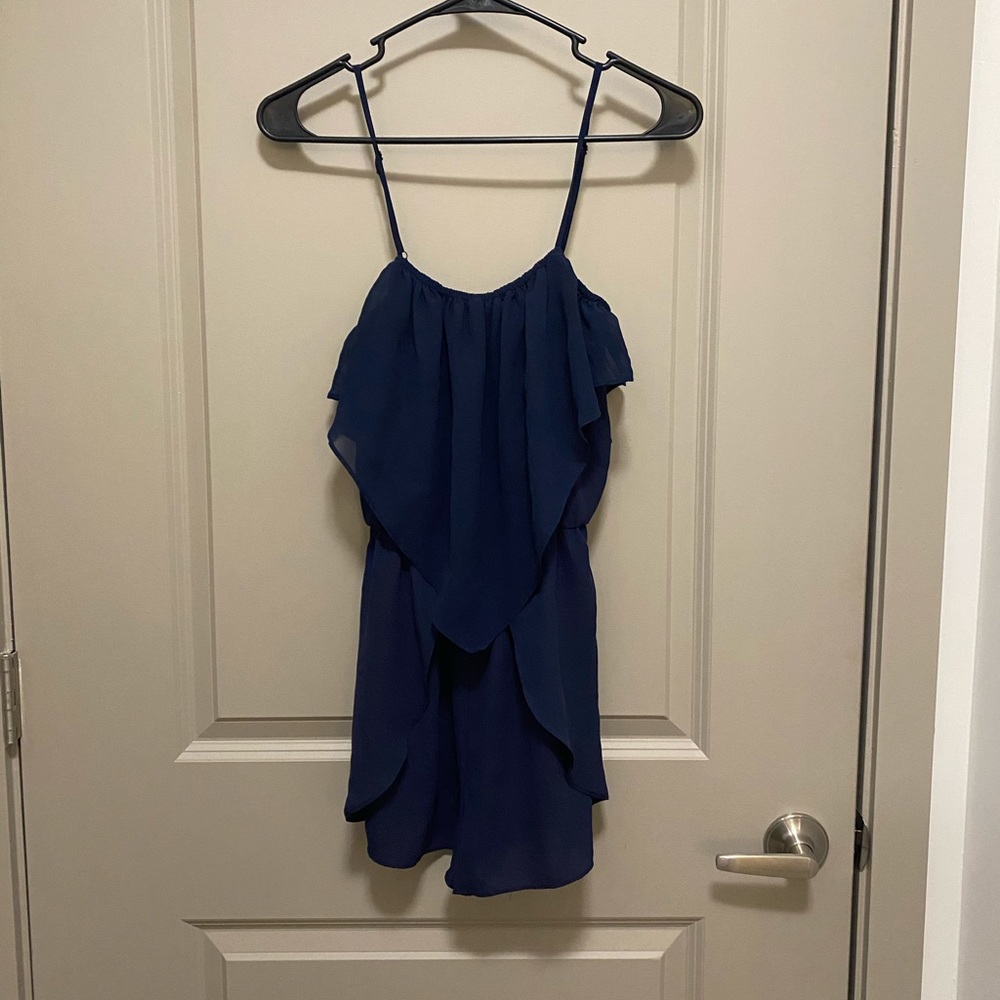 BCBGeneration Navy Romper